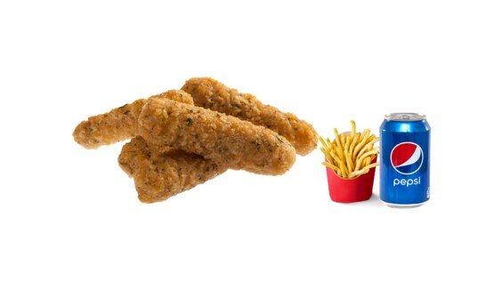 Kids 3 Pcs Mozzarella Cheese Sticks Meal