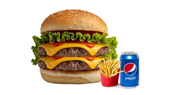 1/2 lb Cheese Burger Meal