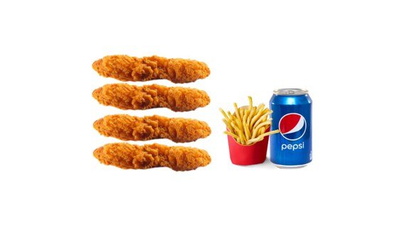 4 Pcs Chicken Strips Meal