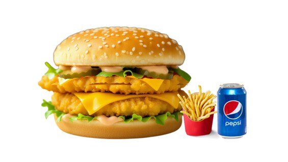 Double Fillet Chicken Burger Meal