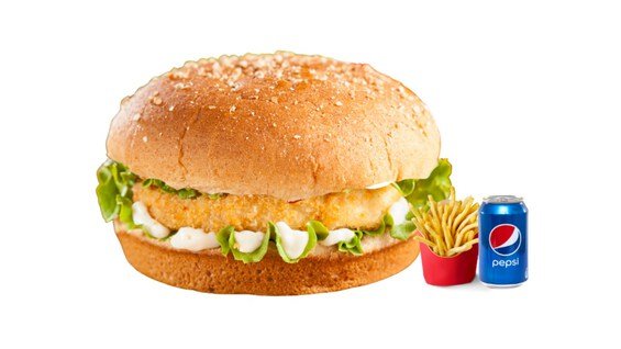 Chicken Steak Burger Meal