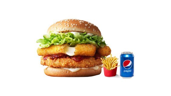 Mozzarella Burger Meal