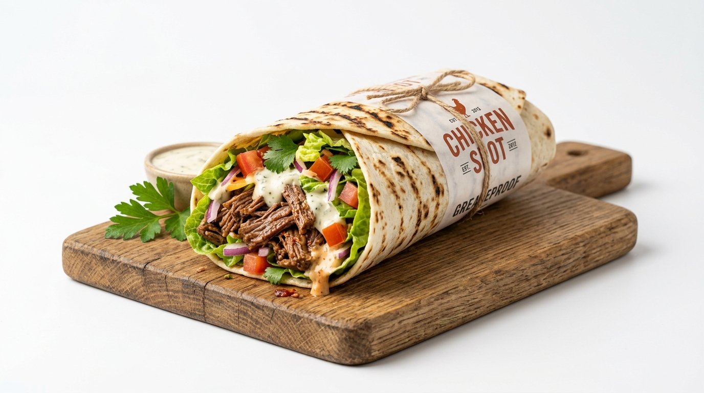 Chicken Spot Special Beef Wrap